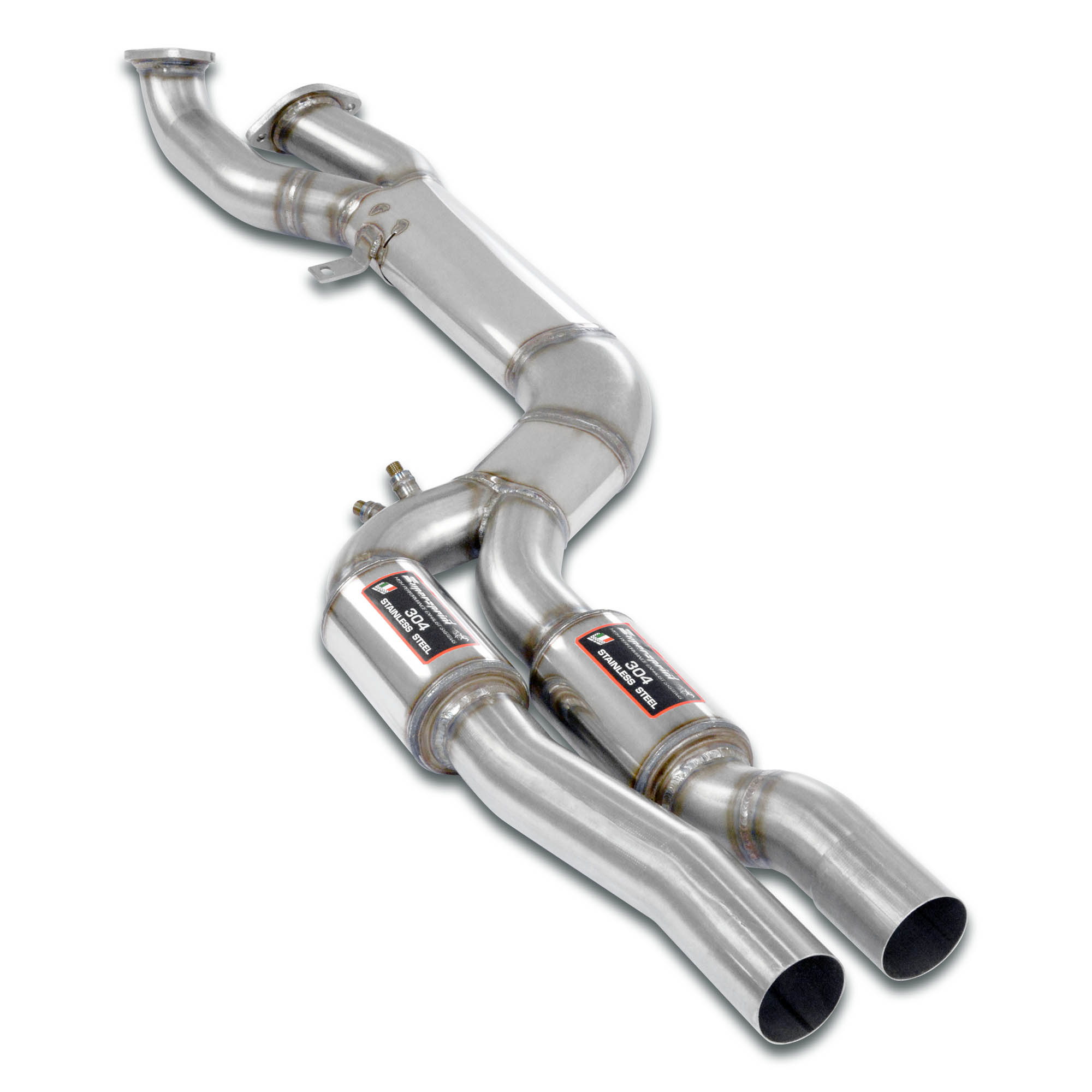 J-Pipe Touring Package Elimina catalizzatori secondari + silenziatore centrale Per silenziatore posteriore di serie